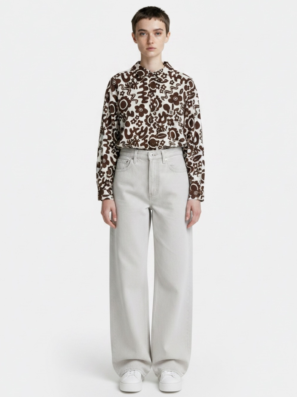 Lucy & Yak Printed Organic Cotton Button Down
